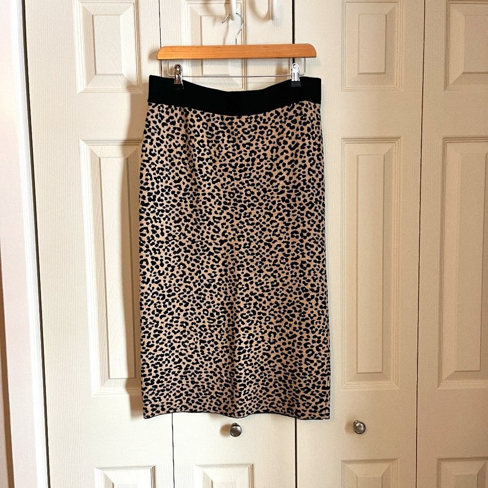 Ann Taylor Cheetah Print Pencil Skirt